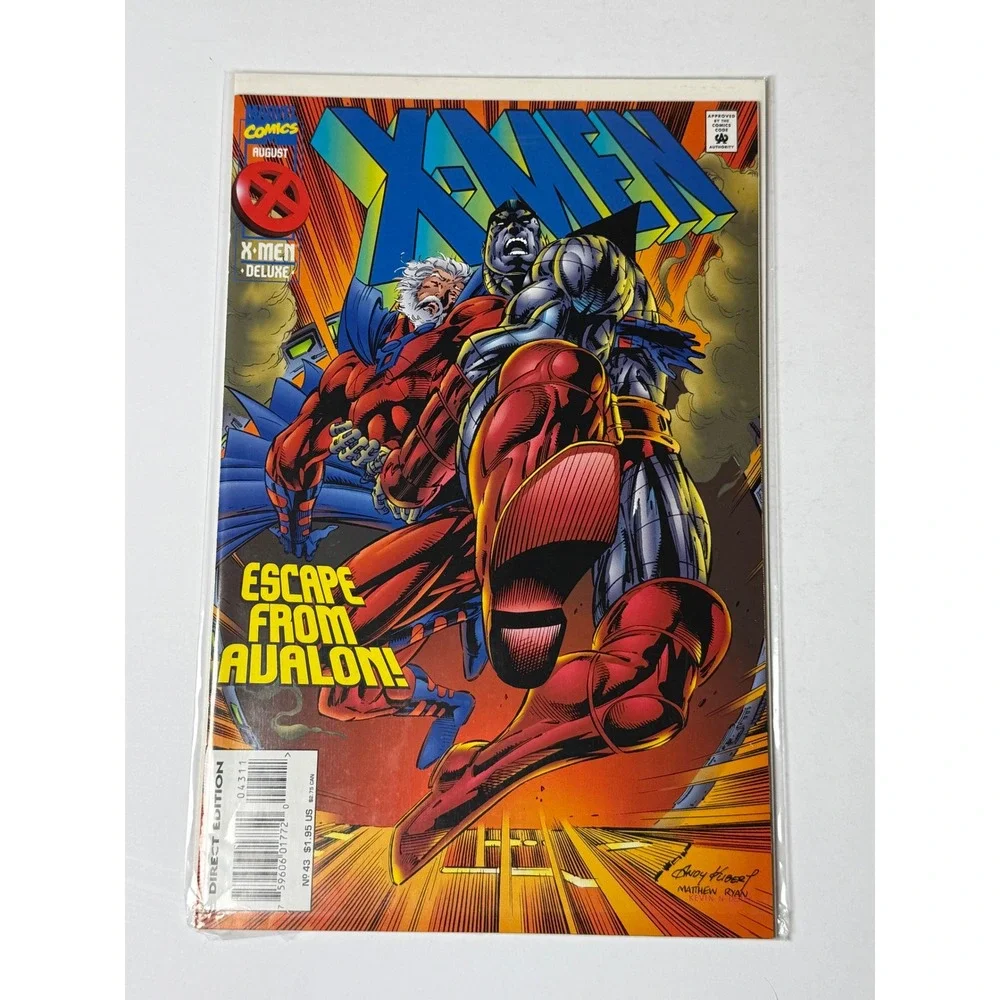 Marvel Comics X-Men Deluxe #43 August 1995 Escape From Avalon Andy Kubert Direct